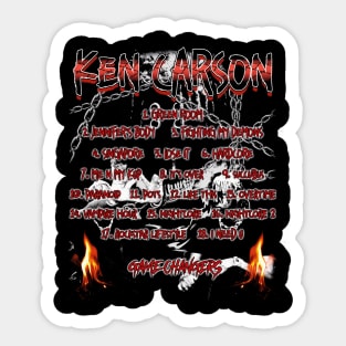 Ken Carson A Great Chaos List Sticker